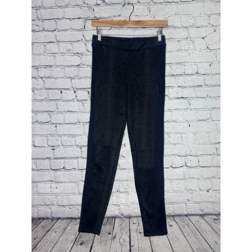ZARA W&B Collection Black Snake Print Leggings Pants Womens M